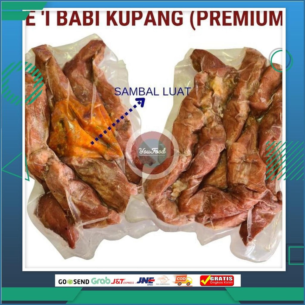 Sei Babi Asap Kupang / Sei Daging Babi Asap Khas Kupang - 500Gr Non Halal