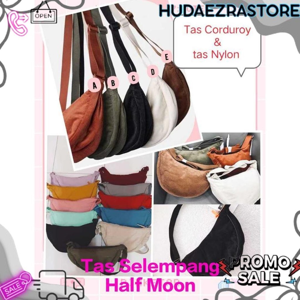 TAS selempang uniqlo Half Moon Waist Bag Baru