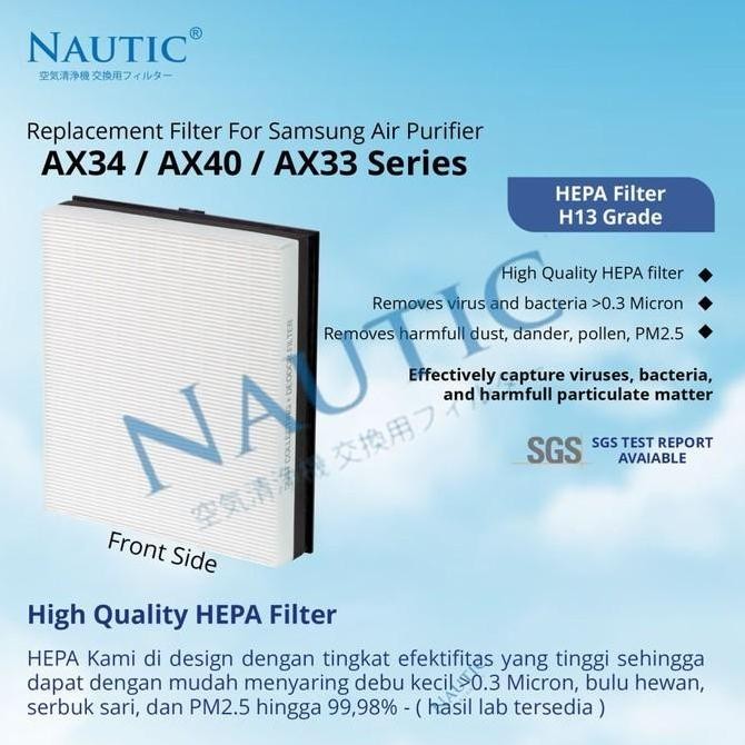 filter samsung air purifier ax40 ax34 Hepa Filter samsung AX34R AX40R