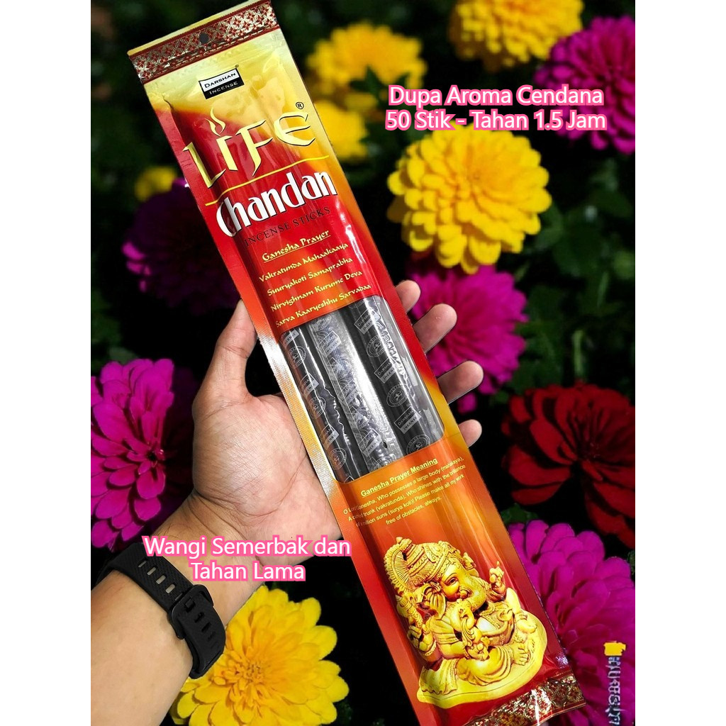 Life Chandan Dupa Wangi Aromaterapi Cendana Stik Panjang - 50 Batang