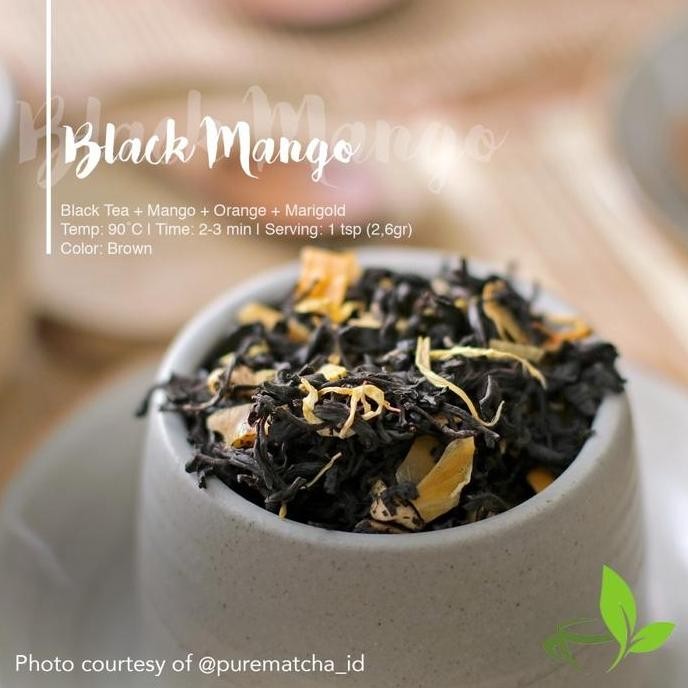 BEST SELLER ARTISAN TEA - BLACK TEA MANGO ORANGE MARIGOLD 100GR TEH HITAM RASA BUAH FRUITY TEA 