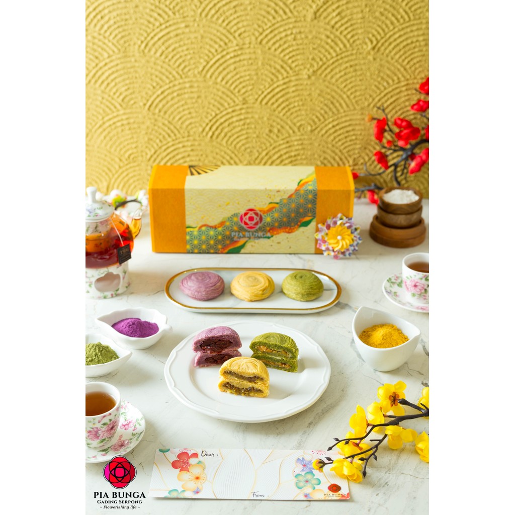 Pia Bunga Mawar Melati Osmanthus Lotus VEGAN 100% Enak Sehat