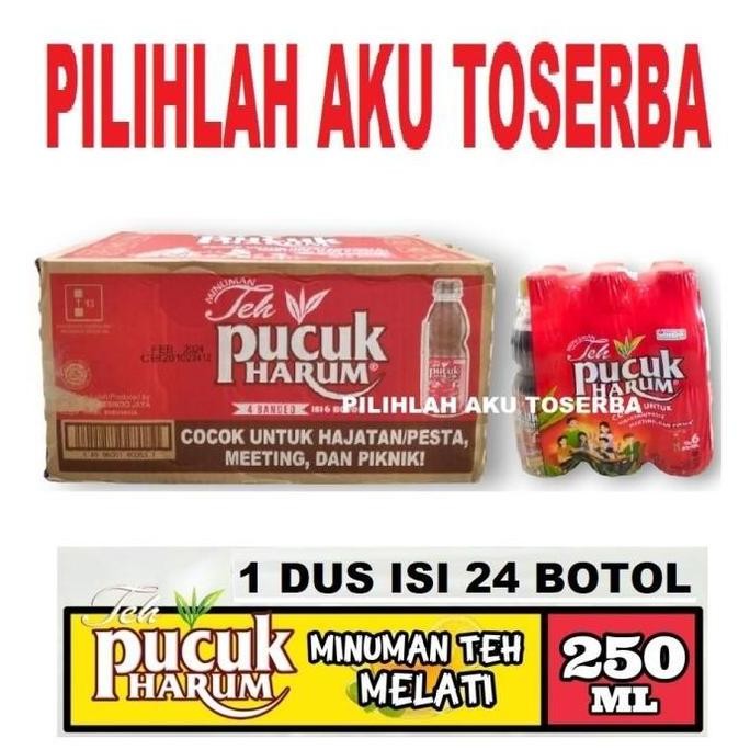 READY STOCK TEH PUCUK HARUM ORIGINAL BOTOL 250 ML - ( HARGA 1 DUS ISI 24 ) 