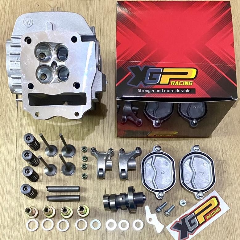 Promo head kharisma 4 klep cylinder head 4 klep kop supra 125 4 klep COD