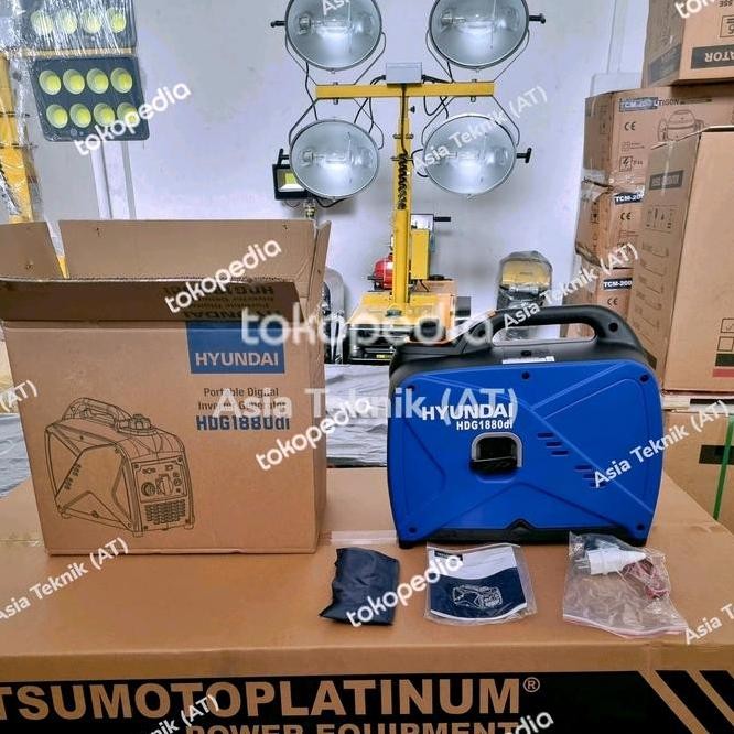 Genset Silent Inverter Hyundai 1000 Watt Hdg1880Di Original