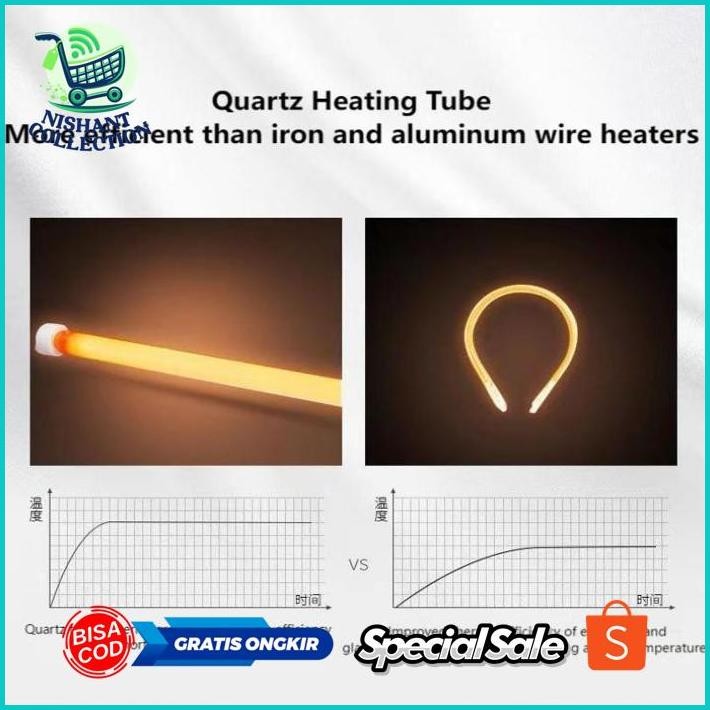 9.9 Oz67 220V Penghangat Ruangan Besar Pemanas Ruangan Portable Lampu Pemanas Ruangan Heater Ruangan