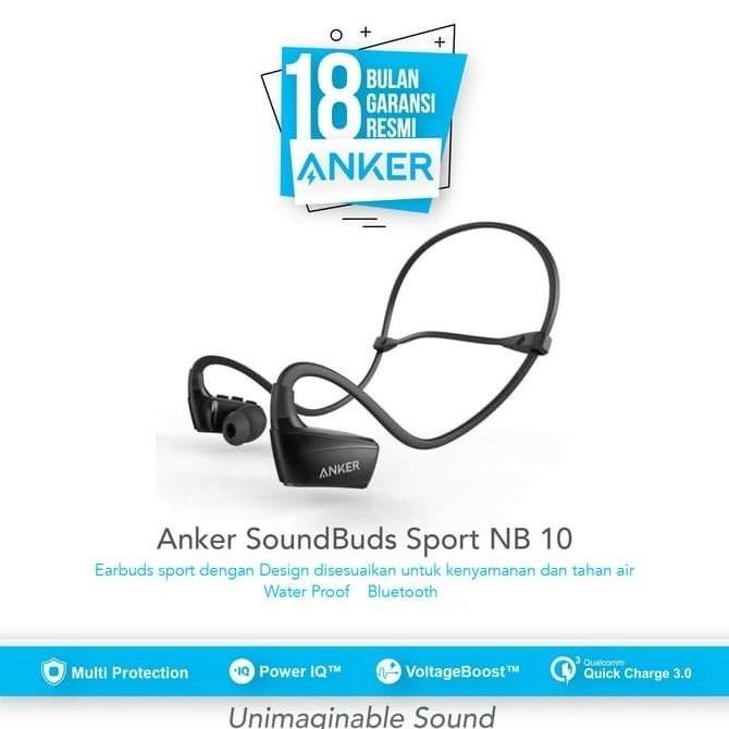 Anker Soundbuds Nb10 Sport Bluetooth Headset Headphone Earphone
