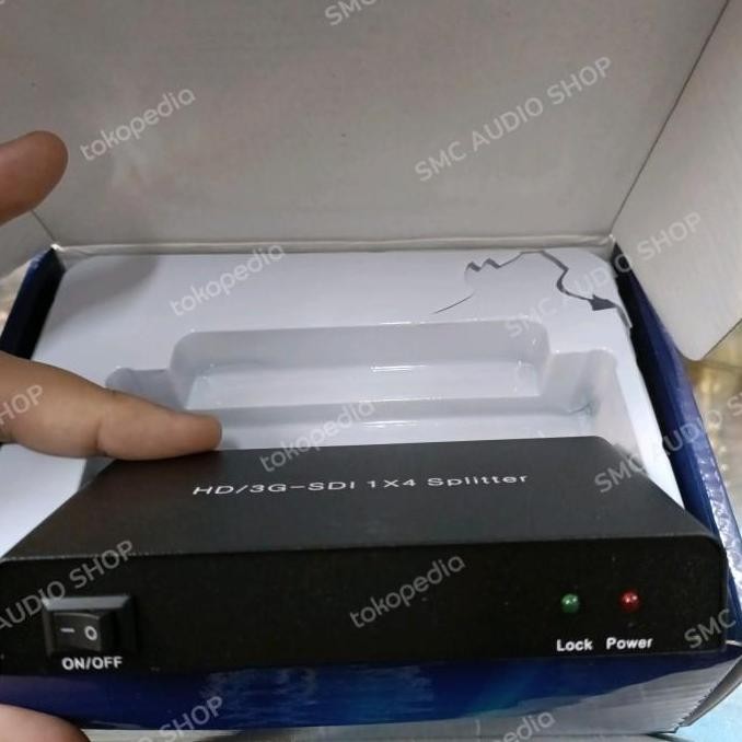 Splitter Video Taiwan Splitter Sdi 1X4  Port Bnc Good Quality Untuk Video Dengan Equalizer Built-In