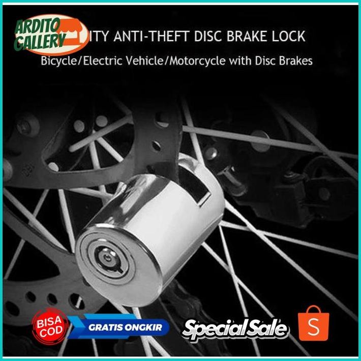 Bets Seller Ed-7 Kunci Gembok Disc Lock  Cakram Motor Anti Maling Laris Grosir Surabaya Murah Sd-67