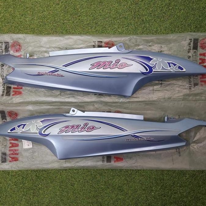 Cover Body Belakang Mio Old Sporty Biru Muda Biru Telor Asin Kanan Kiri Ori YGP Kode 5TL-P3 + Stripi