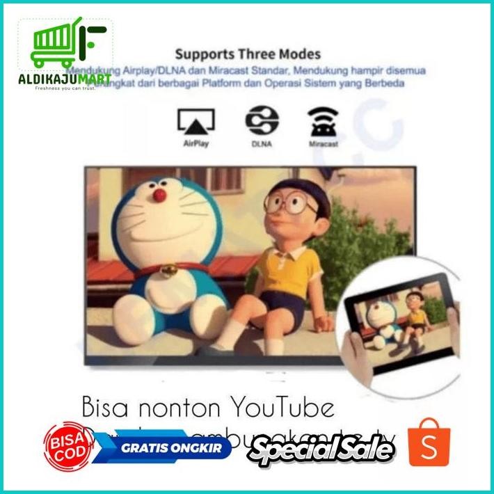 9.9 Ew64 Anycast Hdmi M2 Plus Dongle Alat Penghubung Hp Mirroring Ke Proyektor Tv Monitor Pc Miracas