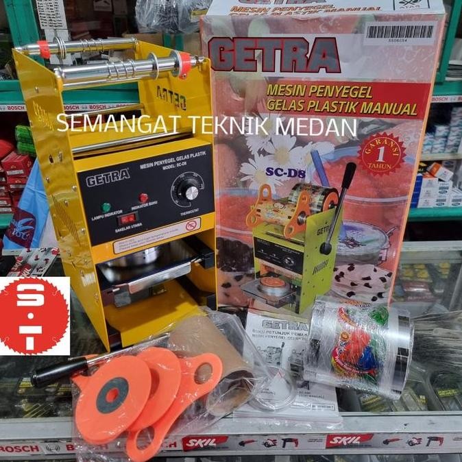 SC-D8 MESIN CUP SEALER PRESS PENYEGEL GELAS PLASTIK ALL SIZE CUP GETRA