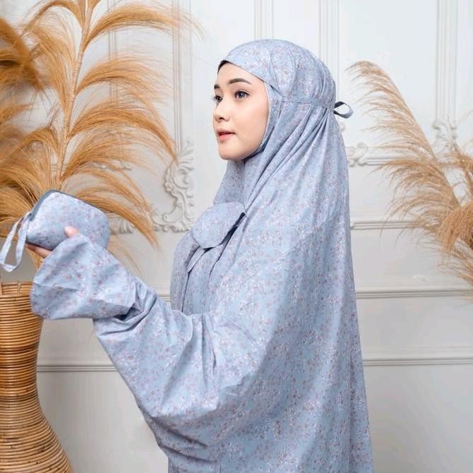 Mukena Terusan Travelling Mini Pouch Parasut Korea