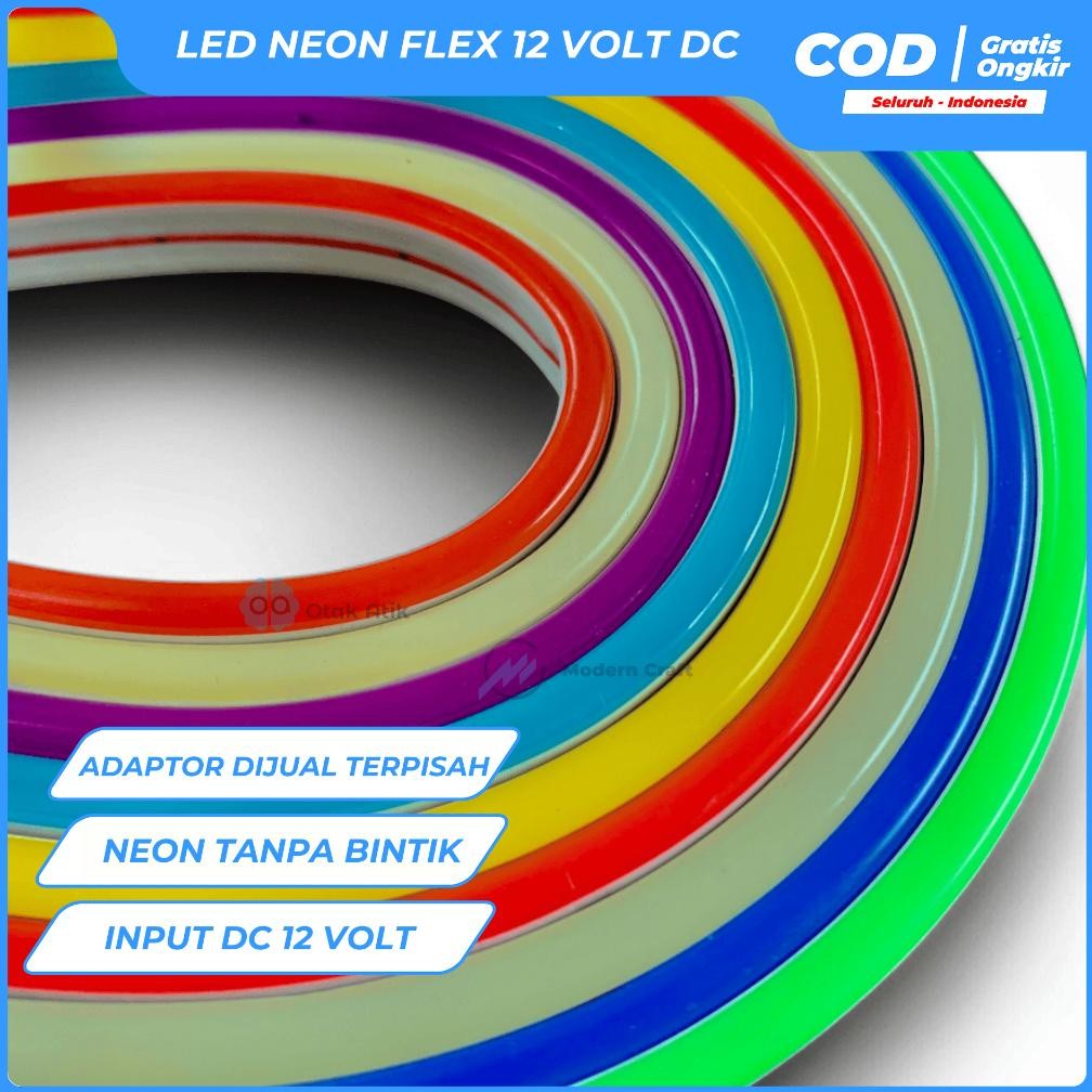 Ct_C1077 Lampu Neon Flex Led Selang Per 1 Meter Kualitas Premium Dc 12V /Lampu Alis Motor Mobil/Lamp