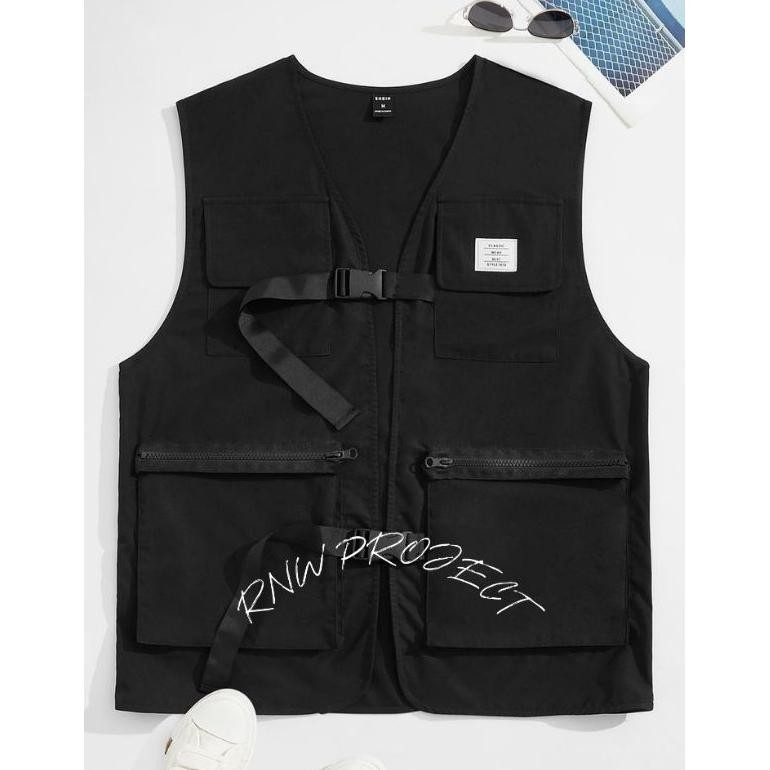 Eelic Rompi Vest Tactical Cargo Buckled Katun Elegan Fx-23