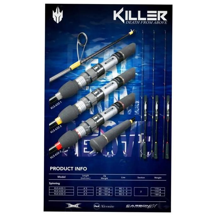 TERMURAH - New Joran Tridentech Killer 632 - Pe 1-3 - Pe 2-4 - Pe 3-5 - Original