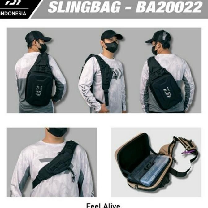 TERBARU - Tas Pancing Daiwa / Sling Bag Daiwa - BA20022 - Original