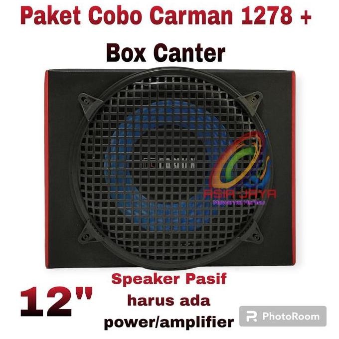 Subwoofer Pasif 12 Inch Cm 1278 Carman 1278 Plus Box 12Inch Untuk Mobil Canter