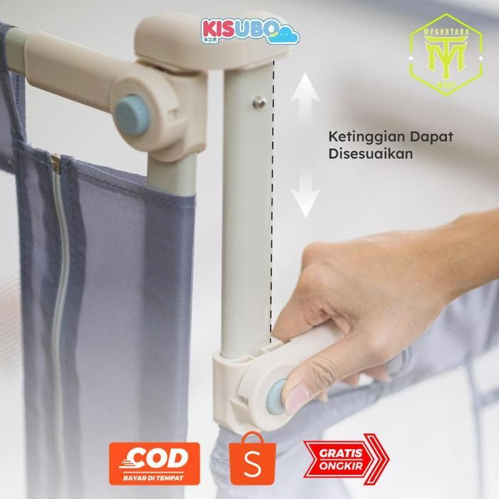 COD COD lij-56 [Harga Per Sisi] KISUBO Baby Bed Rail Safe Bed Rails Sekat Kasur Pembatas Aman Pagar 