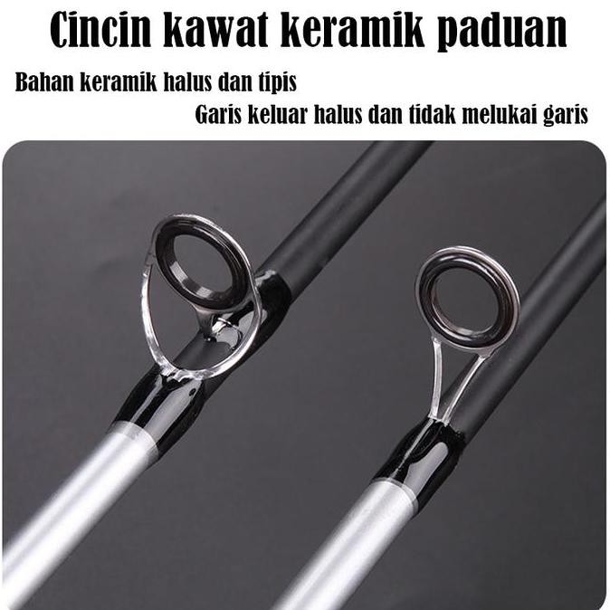 Joran Murah Cuci Gudang Carbon Joran Pancing Carbon Full Set Joran Sutet Asli Sudah Jadi Pancing Ika