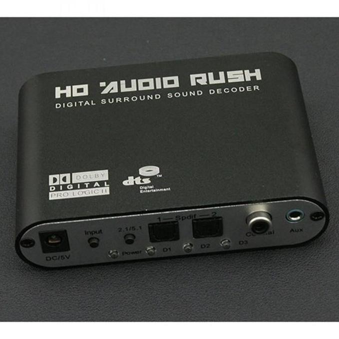 Hd Audio Rush  Dts / Dolby Ac3 Decoder To Active Speaker 5.1 Konverter - Hd51-A