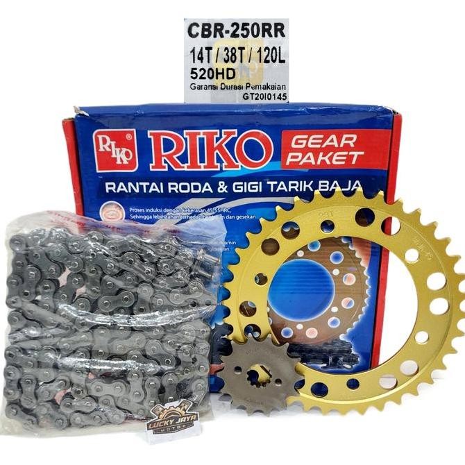 Gearset Girset Chainkit Gear Gir Rantai Cbr250Rr Cbr 250 Rr Cbr250 Rr Riko Motorcycle Original