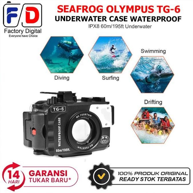 Seafrog Housing Camera Olympus Tg-6 Tg6 Diving Underwater Waterproof