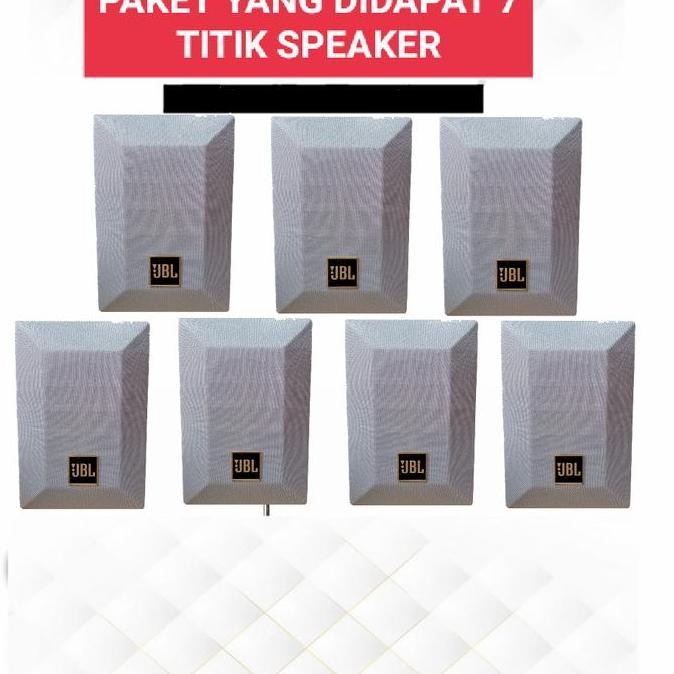 Speaker Jbl 4 Inch Paket Usaha Kantor - Caffe - Warung Speaker 7 Titik