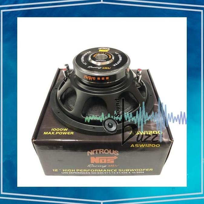 Speaker Subwoofer 12 Inch Ads Nitrous Nos Racing Asw 1200