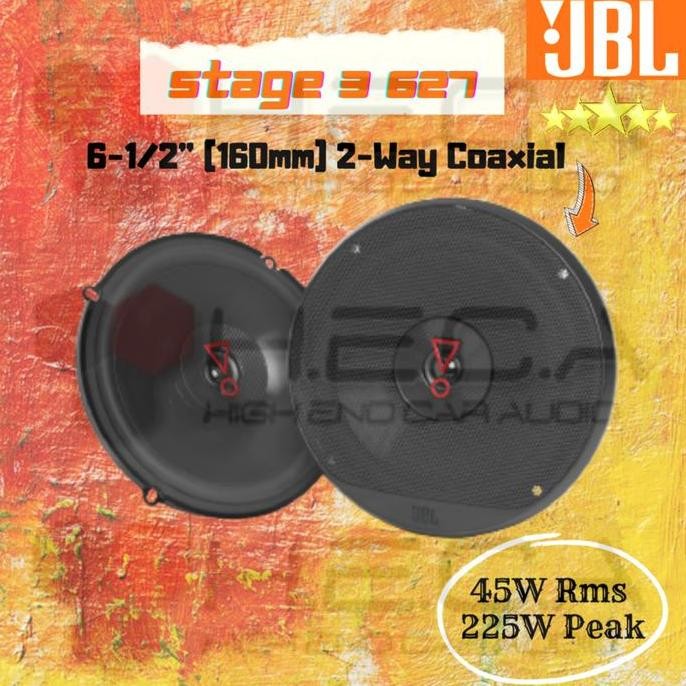 Jbl Stage3 627 Speaker Coaxial 6,5" Inch 2-Way Stage 3 Pintu Mobil