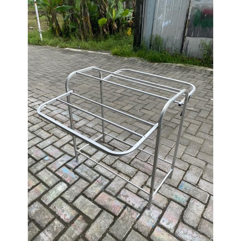 jemuran lipat jemuran handuk lipat jemuran lipat sayap jemuran alumunium Murah COD