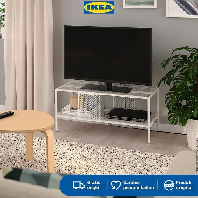 IKEA BAGGEBO Meja TV Minimalis Putih 90x35x40 cm Furniture