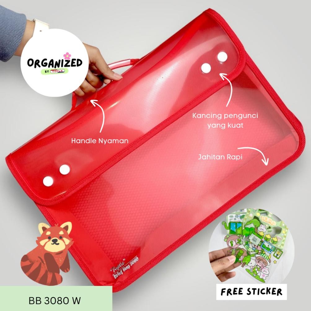 Trend - Topla Briefbag 3080 with handle map tenteng tas map dokumen jinjing skripsi anti air ukuran 