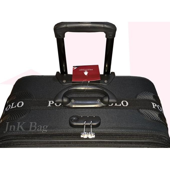 Koper 28 Inch Emborse Koper Polo Classic Bahan Kain Ukuran Besar