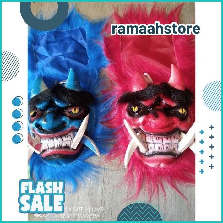 DISKOM Buta Gedrug/Topeng Gedrug Mulut Bergerak/Topeng Buto Gedrug