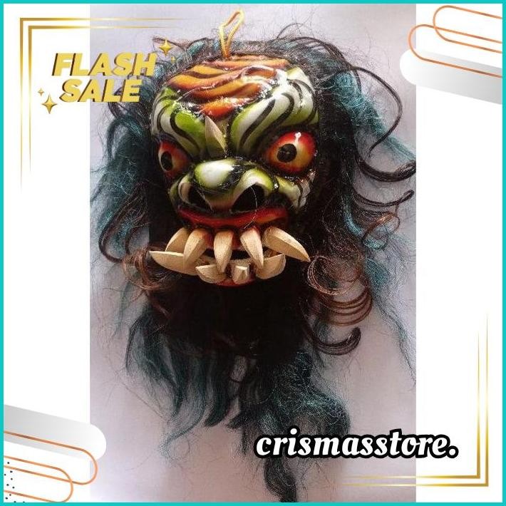 PROMO Topeng Buto Gedruk Mainan Anak Seram Asli Kayu