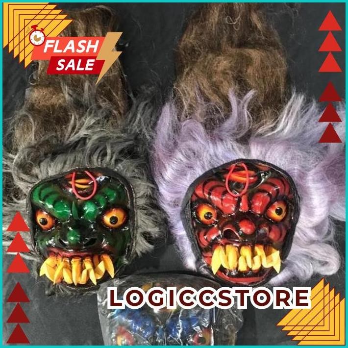 COD GEDRUKAN TOPENG MOSTER GEDRUK /TOPENG SPON MAINAN GIGI KAYU SERAM /TOPENG GERDUK