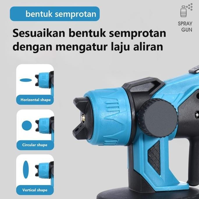 550W Nirkabel Cat Semprot Listrik Mesin Penyemprot Mesin Penyemprot Cat Alat Cat Semprot Alat Pengec