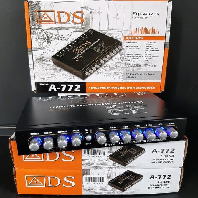 Pre Amp Parametrik Ads A-772 Parametrik Equalizer Audio
