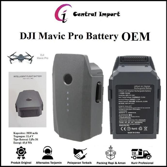 Dji Mavic Pro Battery - Dji Mavic Pro Baterai - Dji Mavic Pro Batere