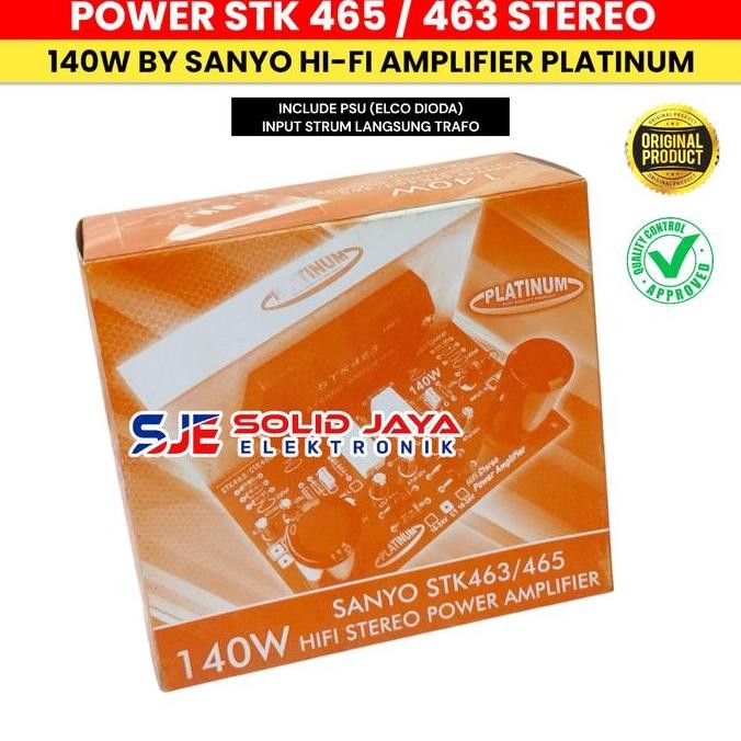 Kit Power Stk463 Stk465 Power Stereo 140W 140 Watt Stk 463 Stk 465 By Sanyo Original Platinum Asli 1