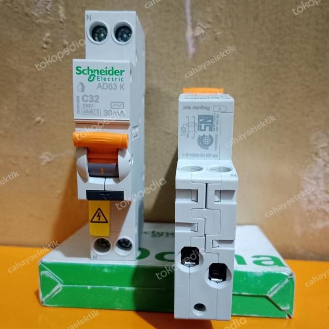 Promo ELCB RCBO SLIM SCHNEIDER 1P 32A ORIGINAL SNI COD