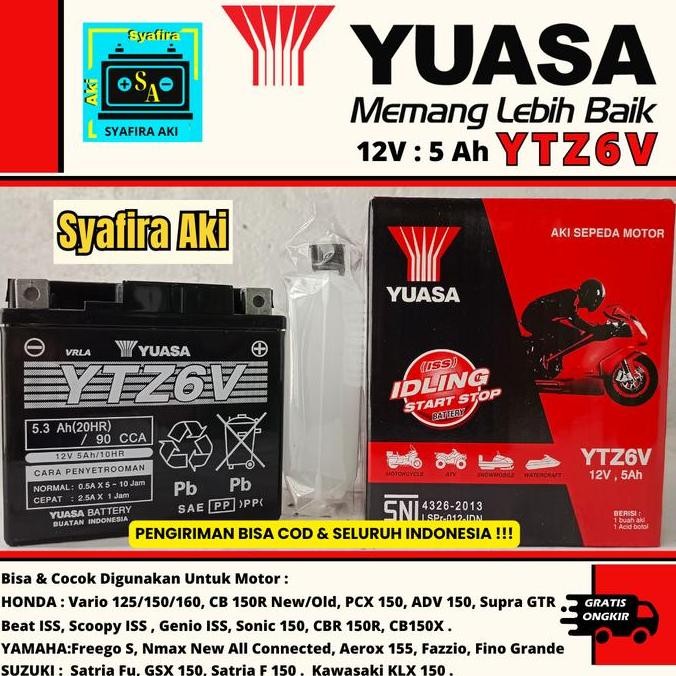 Yuasa Ytz 6V