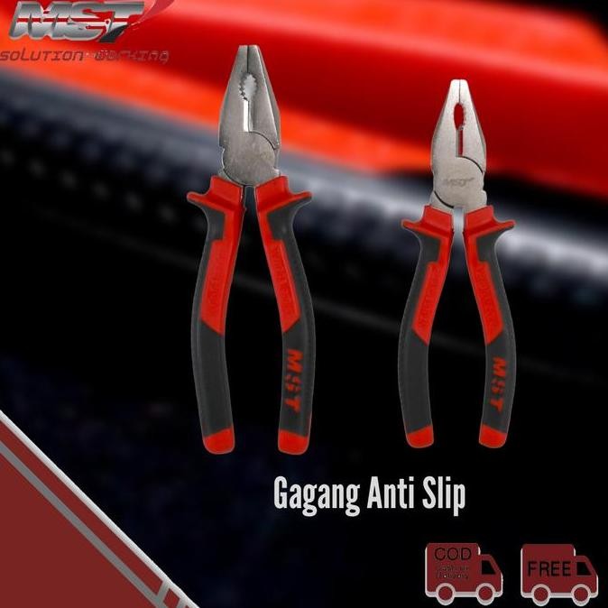 Mst Tang Kombinasi Dilapisi Chrome Molybenum Profesional Combination Pliers Cr-Mo