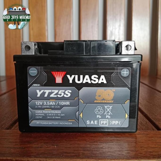 Aki Motor Vario 110, Mio Soul Gt, Beat, Vixion Yuasa Ytz5S Aki Kering