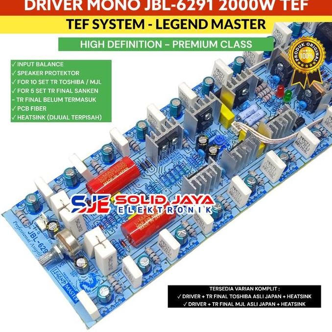 Kit Super Driver Jbl 6291 Jbl-6291 Jbl6291 Amplifier Lapangan Tanpa Tr