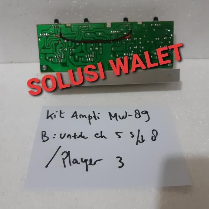 Kit Ampli Stereo Piro Mw 89 Untuk Player 3