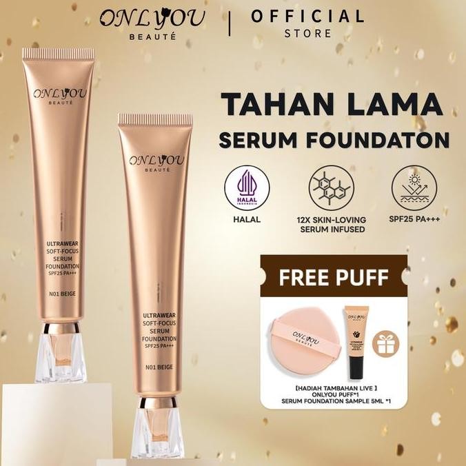 Live Stream ExclusiveOnlyou Serum Foundation Cair Menyamar Noda Halus Yang Bertahan Lama Dan Tidak M