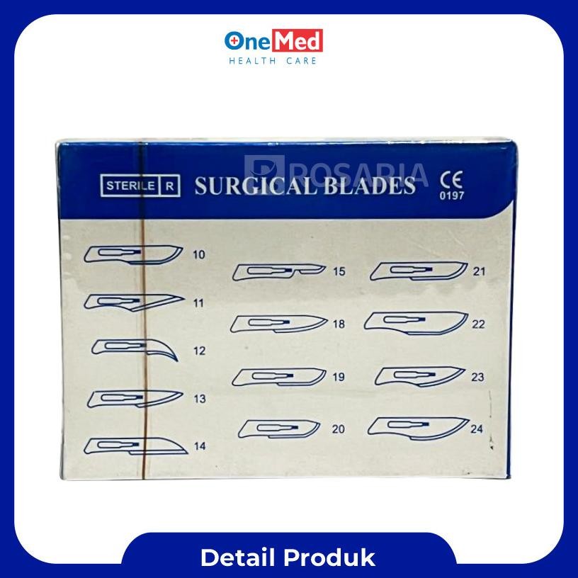 Surgical Blades Onemed No. 12 Bisturi Pisau Bedah Jalu Stok
