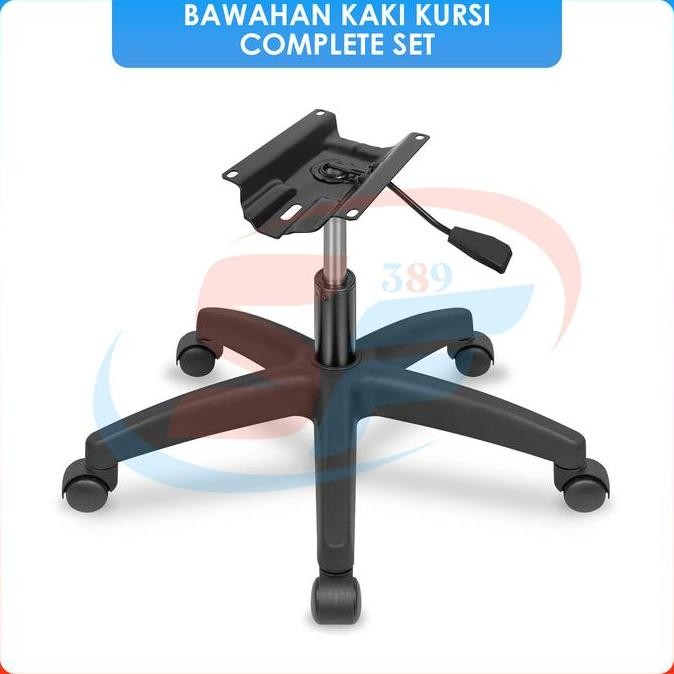 Custom Complete Set Bawahan Kaki Kursi Kantor Gas Spring Starbase Castor Mechanism